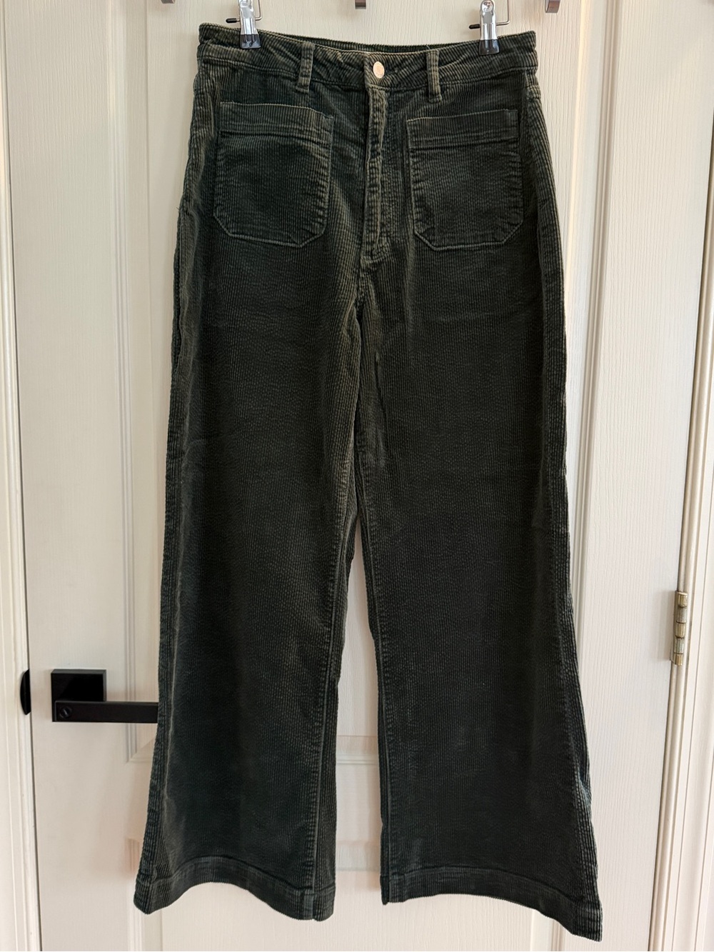 ROLLA'S Dark Green Wide-Leg Corduroy Jeans